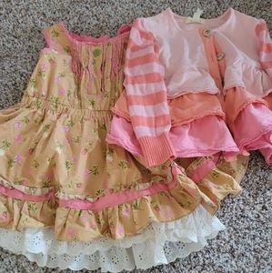 Size Matilda Jane dress and sweater cardigan